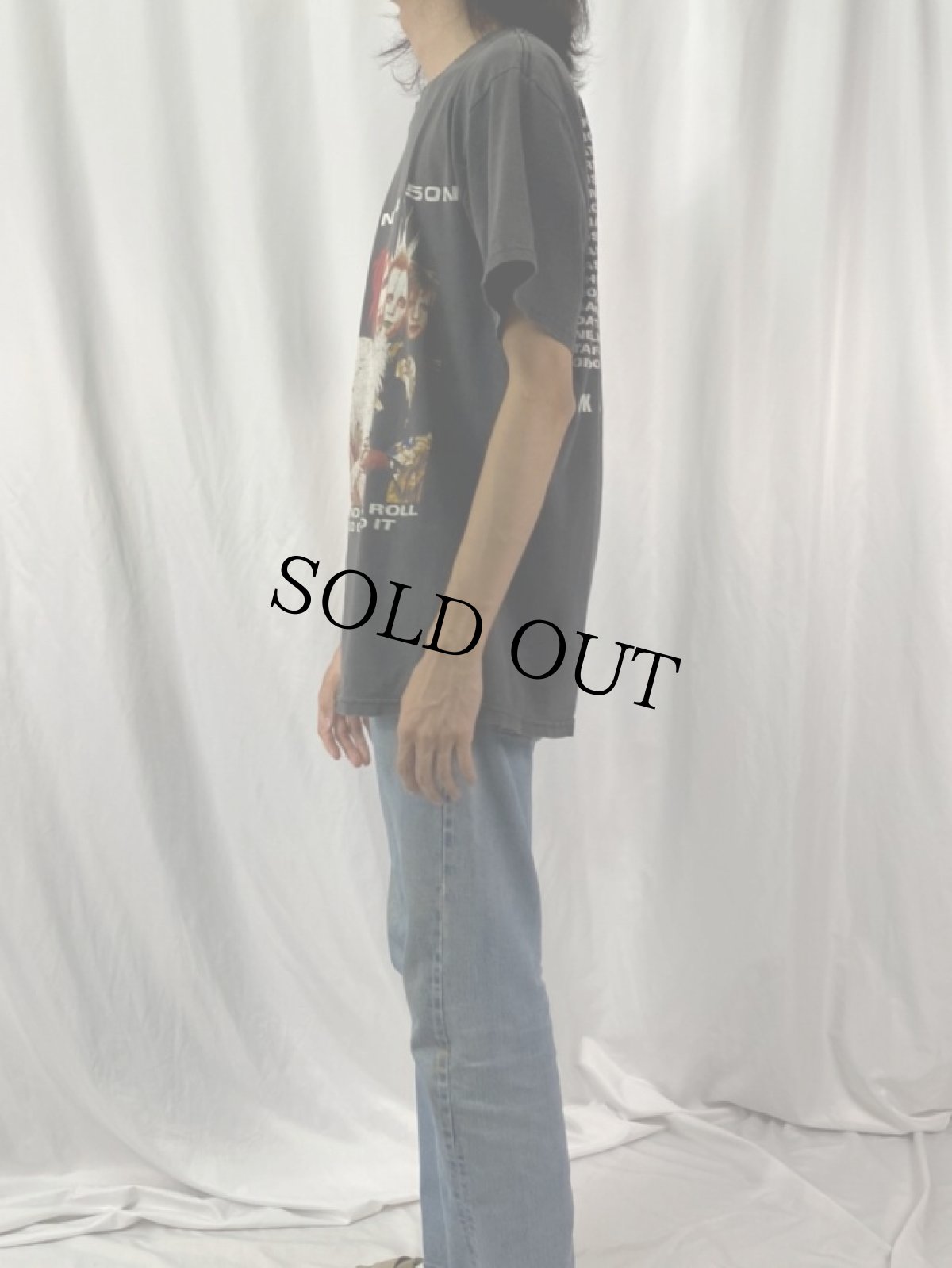 画像3: 90's MARILYN MANSON "ROCK IS DEAD TOUR 1999" ロックバンドプリントTシャツ BLACK L (3)