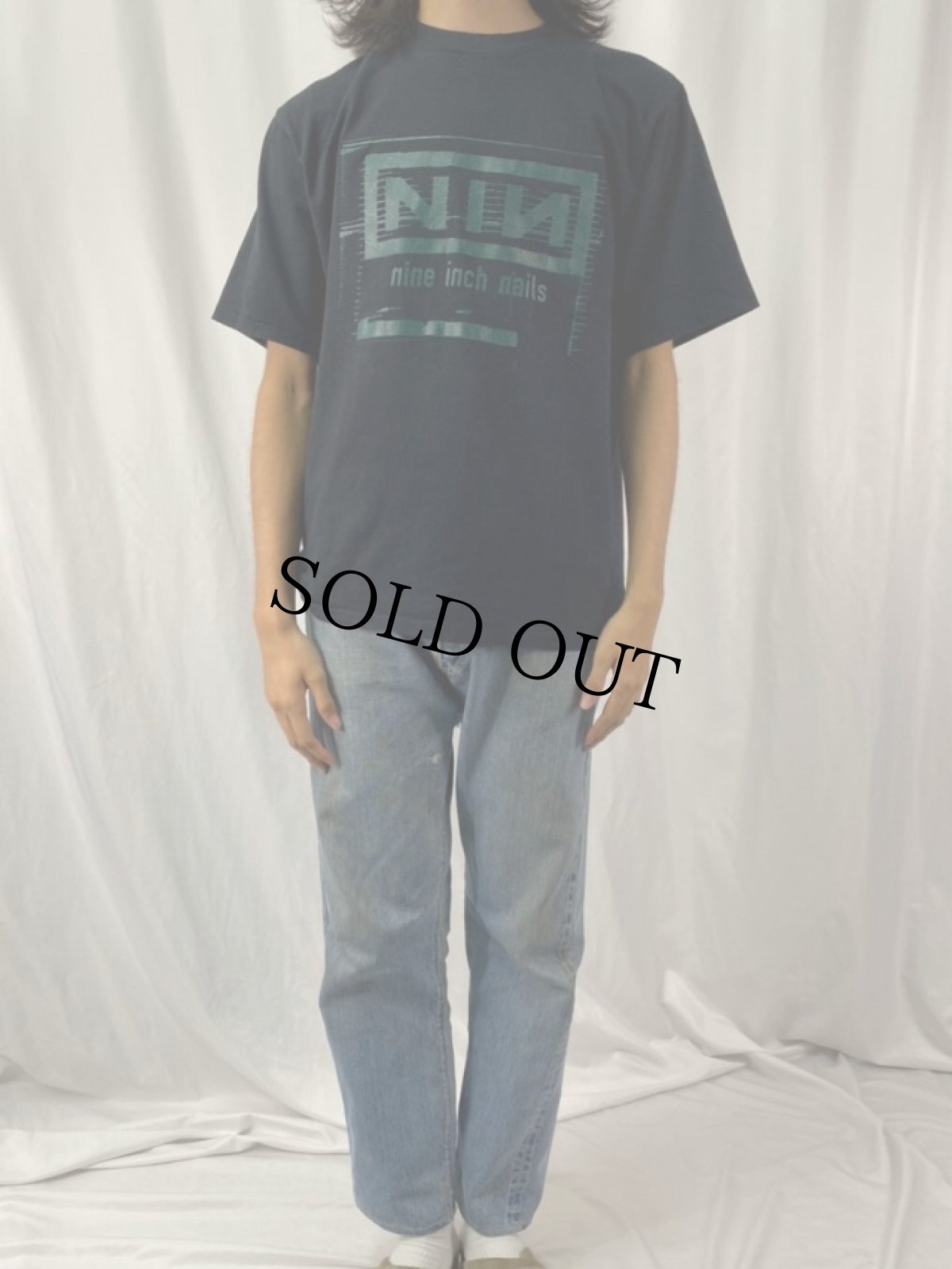 画像2: 90's NINE INCH NAILS USA製 ロックバンドTシャツ L (2)