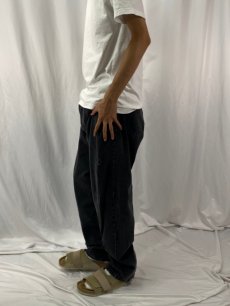 画像3: 80's Stussy USA製 ブラックデニムパンツ W35 (3)