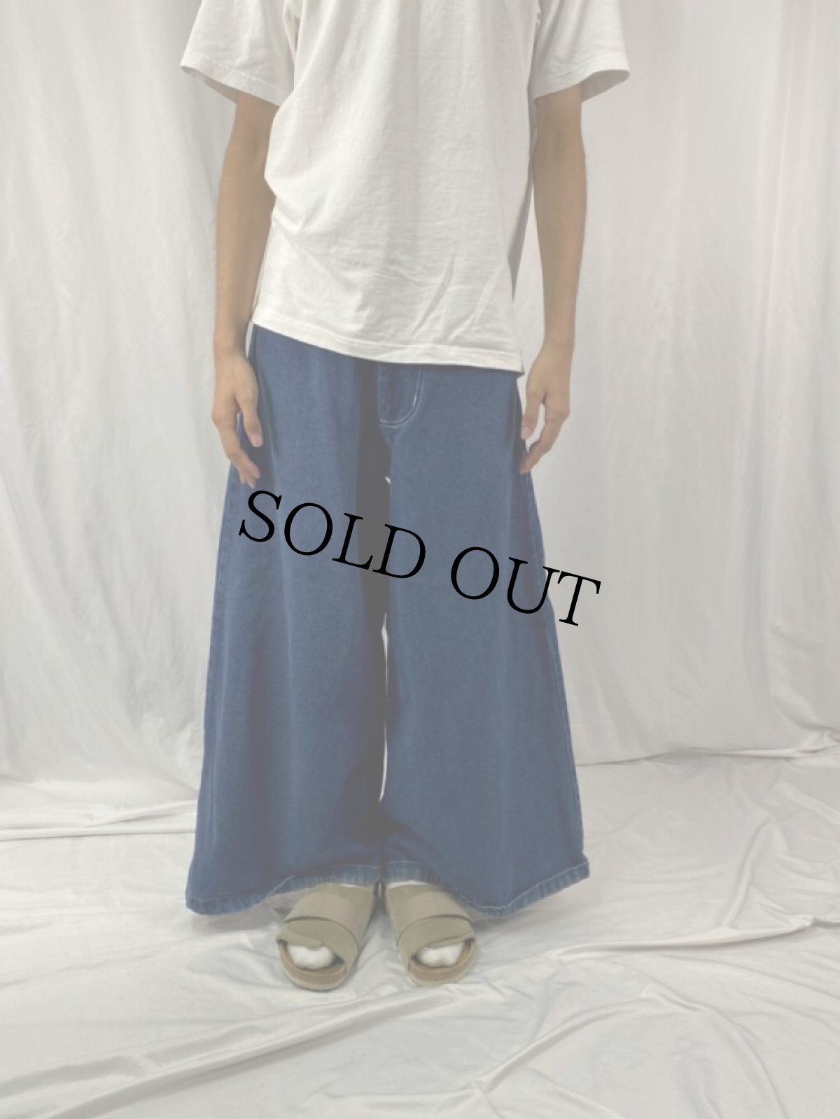 画像2: 90's Gat USA製 バギーデニムパンツ W28 (2)