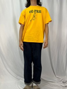 画像2: 90's "GO PRE" ランナープリントTシャツ XL (2)