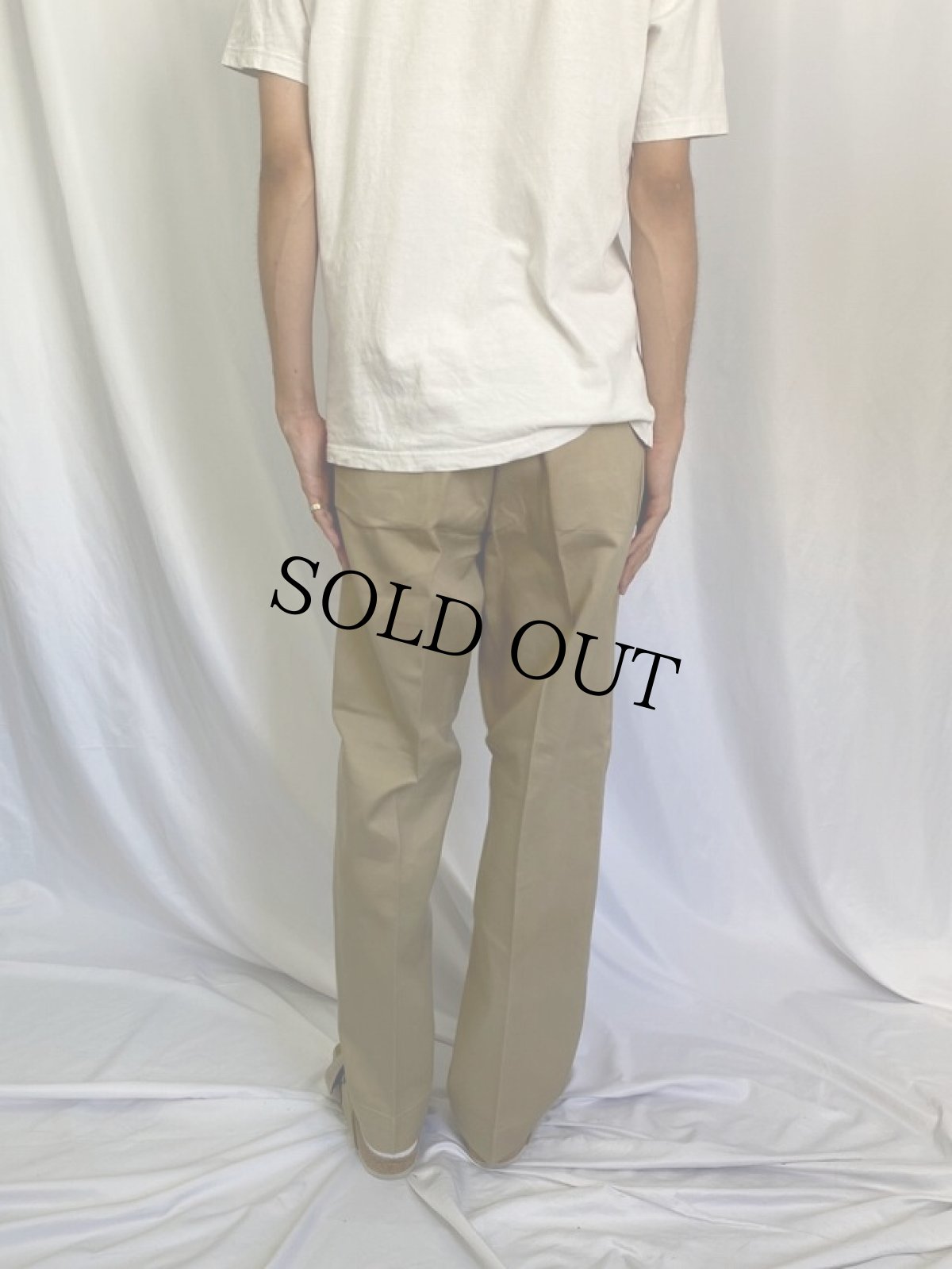 画像4: 50's U.S.ARMY 糊付け＆プレス チノトラウザーズ W30 (4)