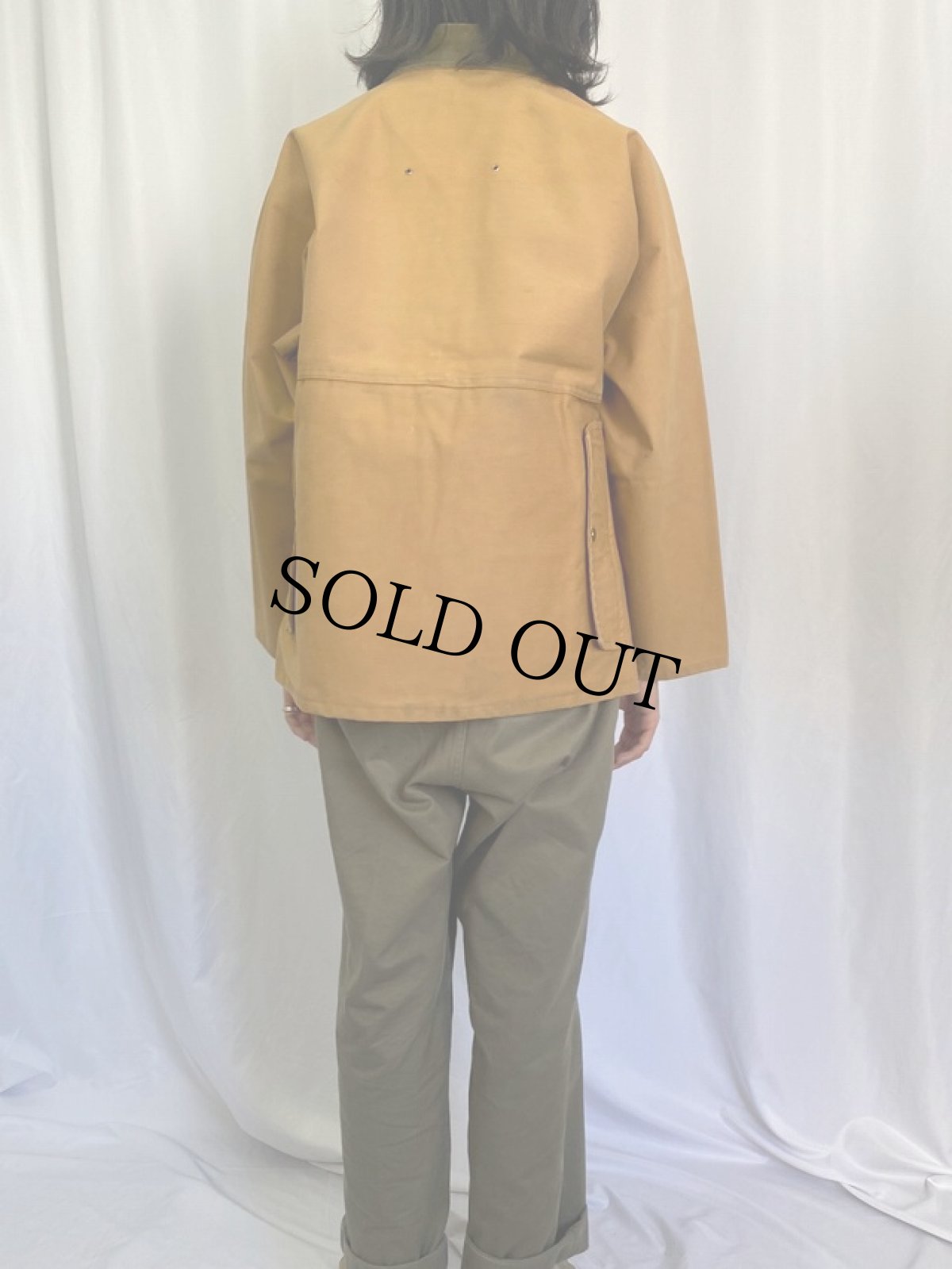 画像4: 70's Ideal 裏地ラバー ハンティングジャケット M (4)