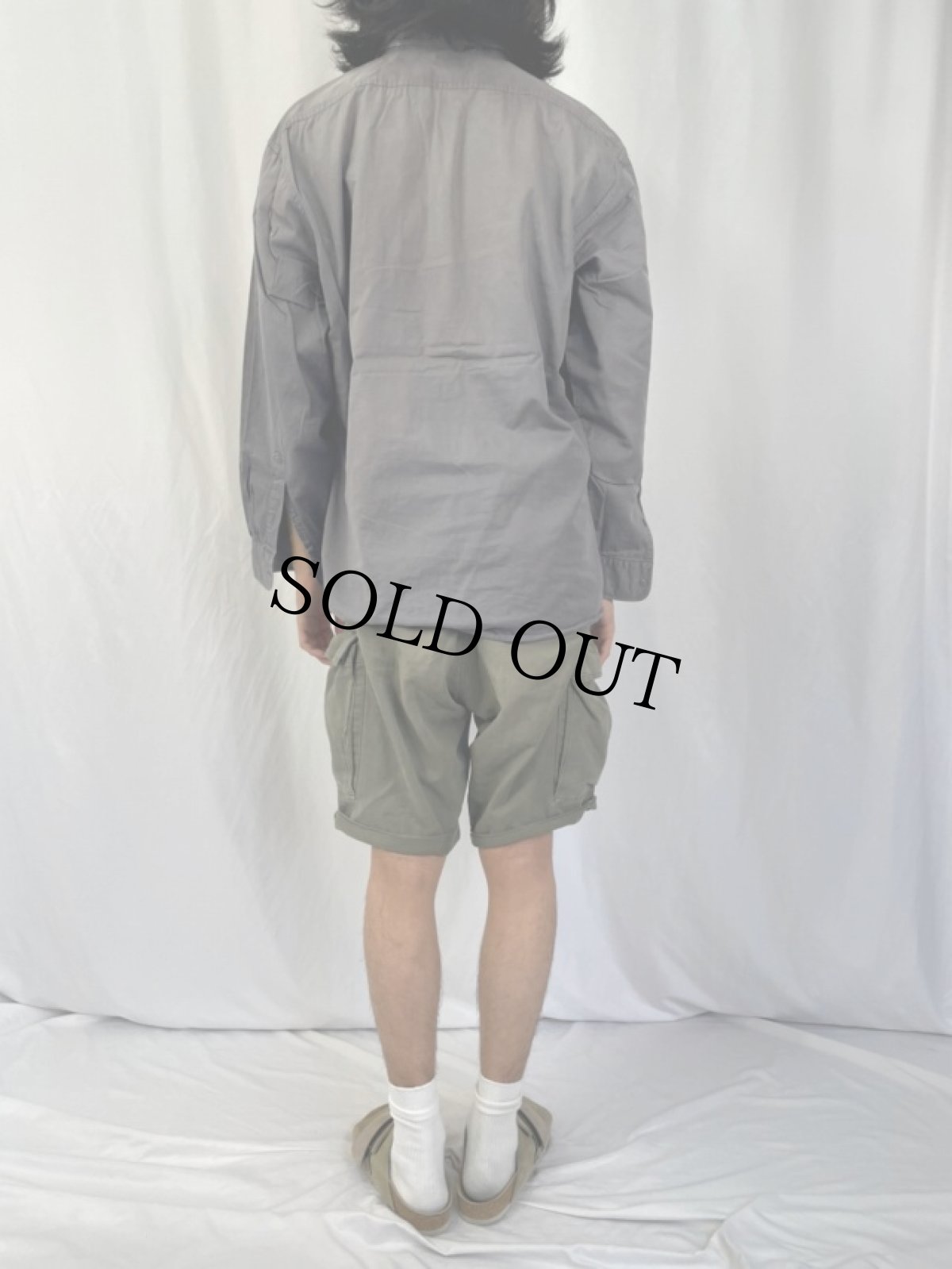 画像4: 90's Neiman-Marcus コットンツイルシャツ XL (4)