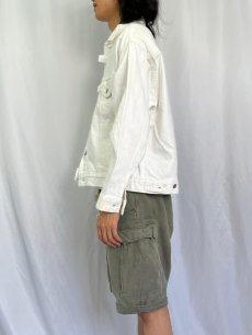 画像3: 80's Levi's 70505 USA製 ホワイトデニムジャケット L (3)