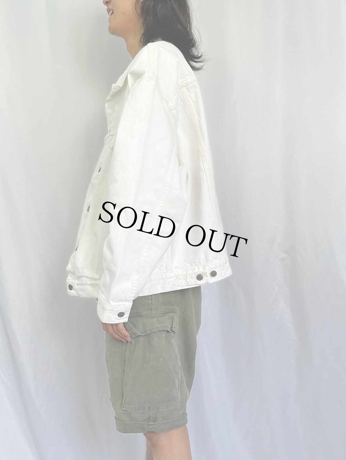 画像3: Levi's ホワイトデニムジャケット (3)