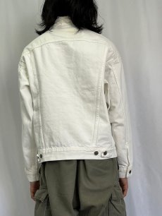 画像4: 80's Levi's 70507 USA製 ホワイトデニムジャケット (4)