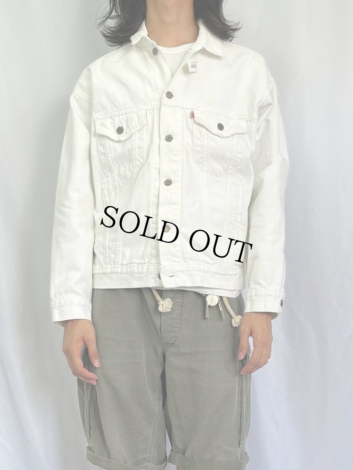画像2: 80's Levi's 70507 USA製 ホワイトデニムジャケット (2)