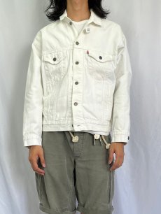 画像2: 80's Levi's 70507 USA製 ホワイトデニムジャケット (2)