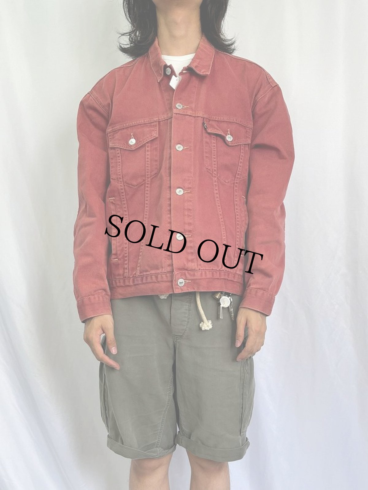 画像2: 90's Levi's 70503 カラーデニムジャケット XL (2)