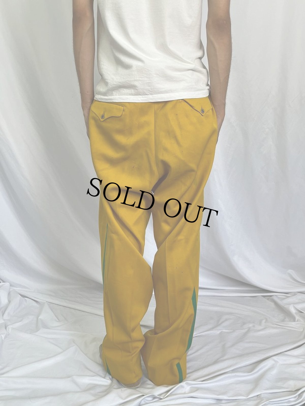 画像4: 60's サイドライン マーチングスラックス W34 (4)