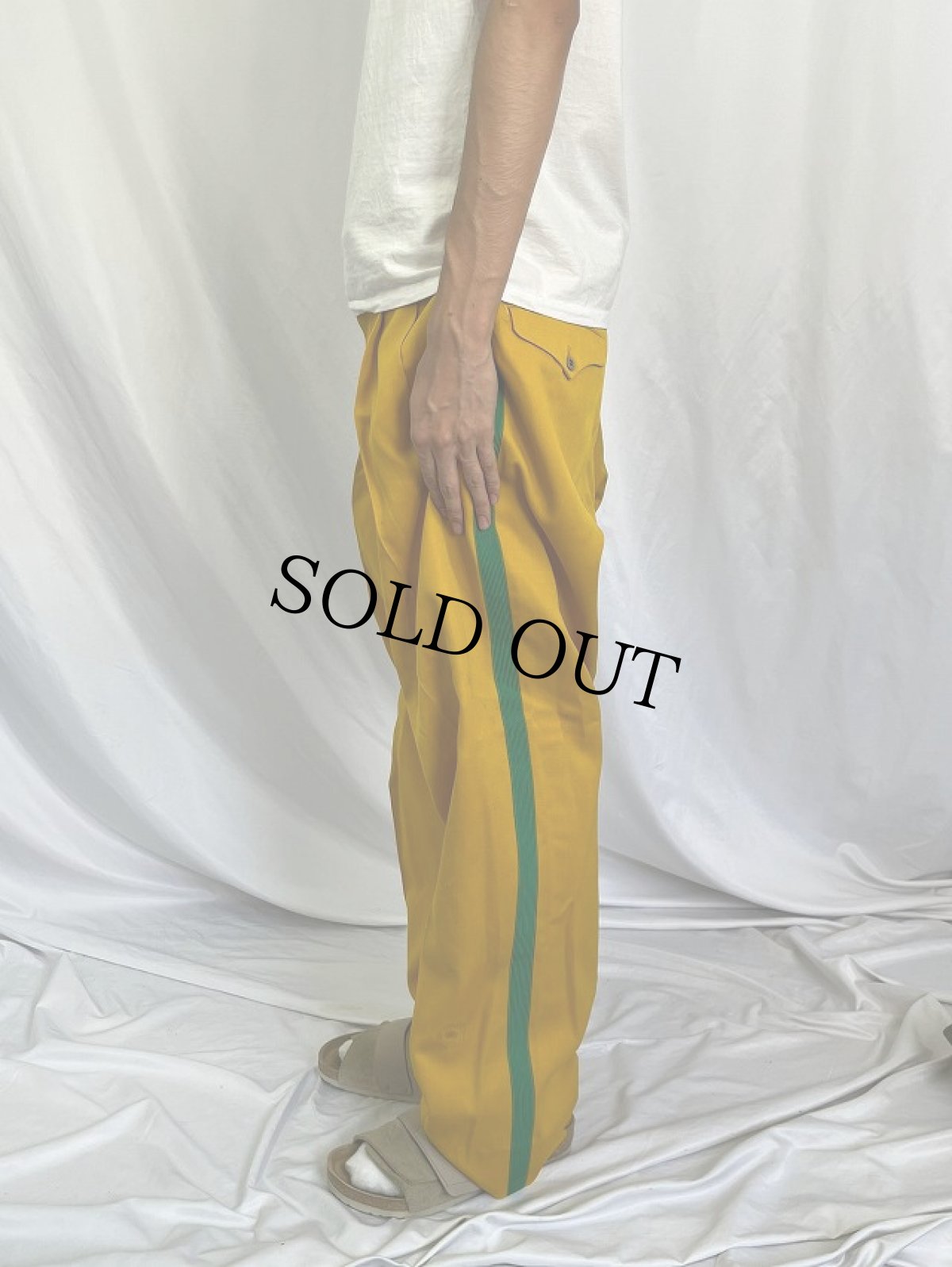 画像3: 60's サイドライン マーチングスラックス W34 (3)