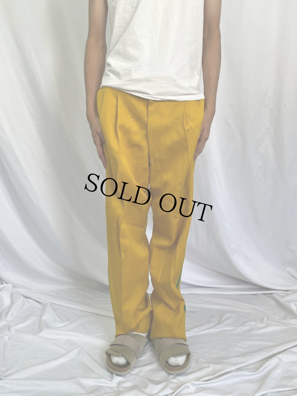 画像2: 60's サイドライン マーチングスラックス W34 (2)