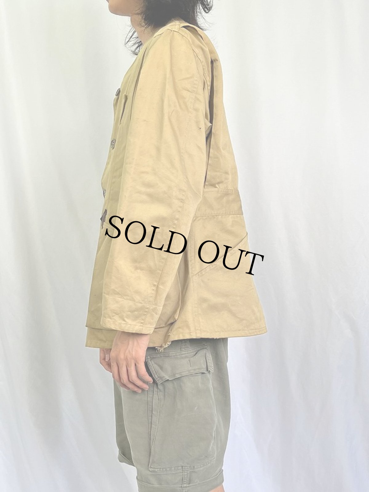 画像3: 60〜70's 10-X レザーガンパッチ付き シューティングジャケット (3)