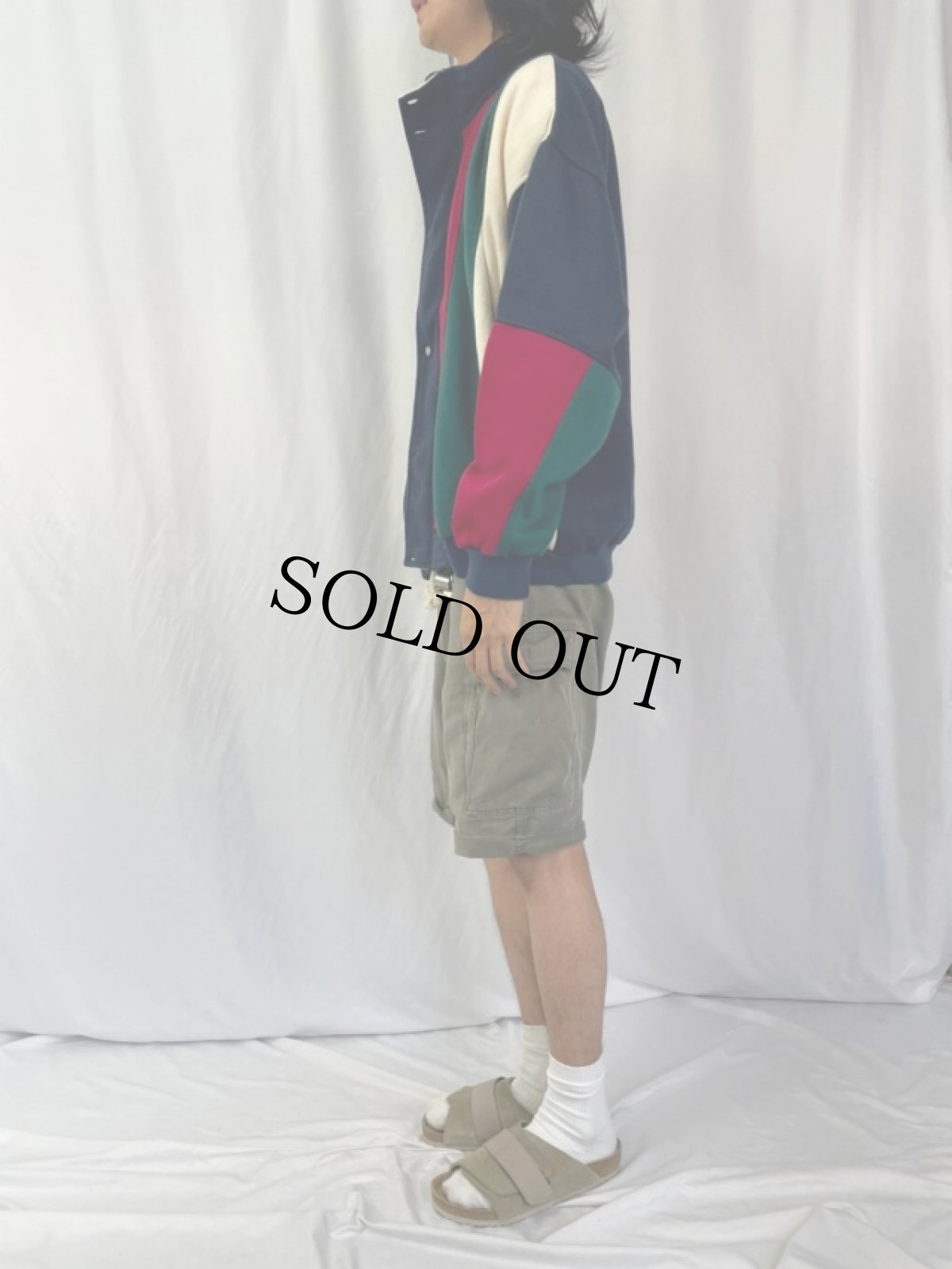 画像3: 80〜90's Chistian Dior MONSIEUR パネル切り替え スウェットジャケット XL (3)