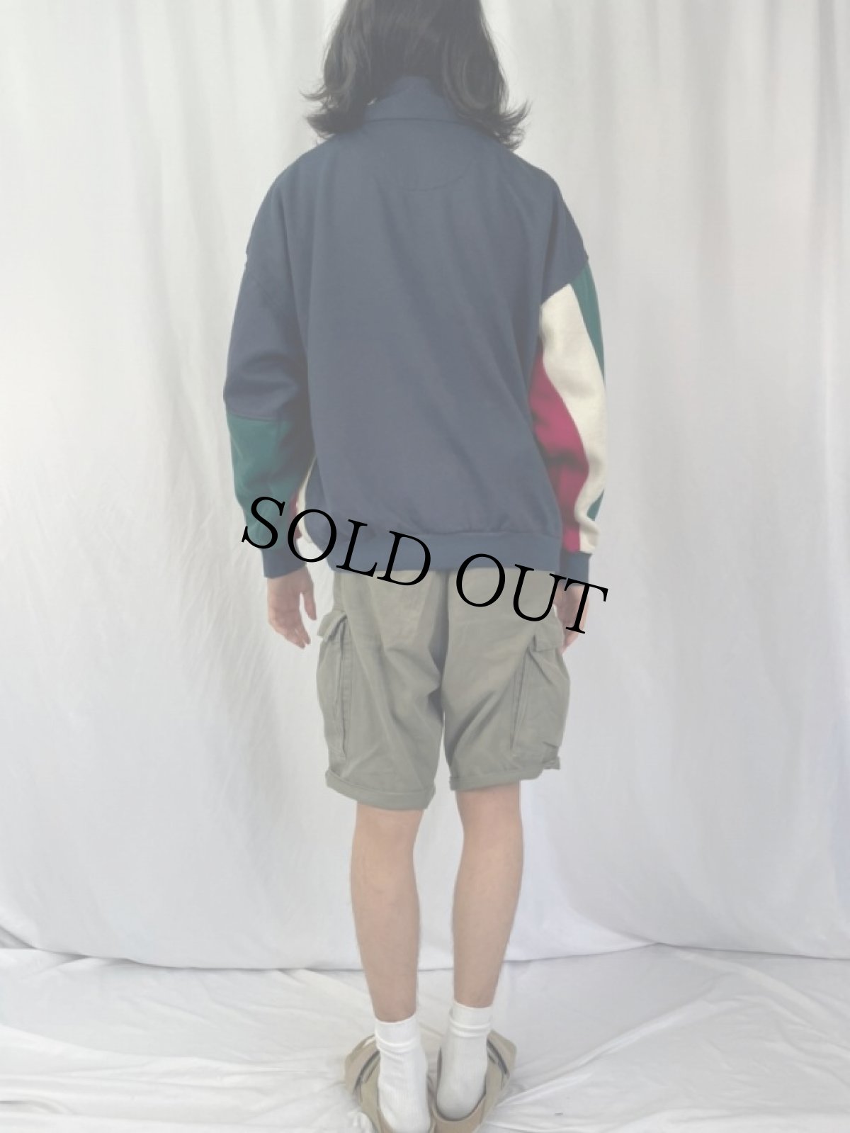 画像4: 80〜90's Chistian Dior MONSIEUR パネル切り替え スウェットジャケット XL (4)