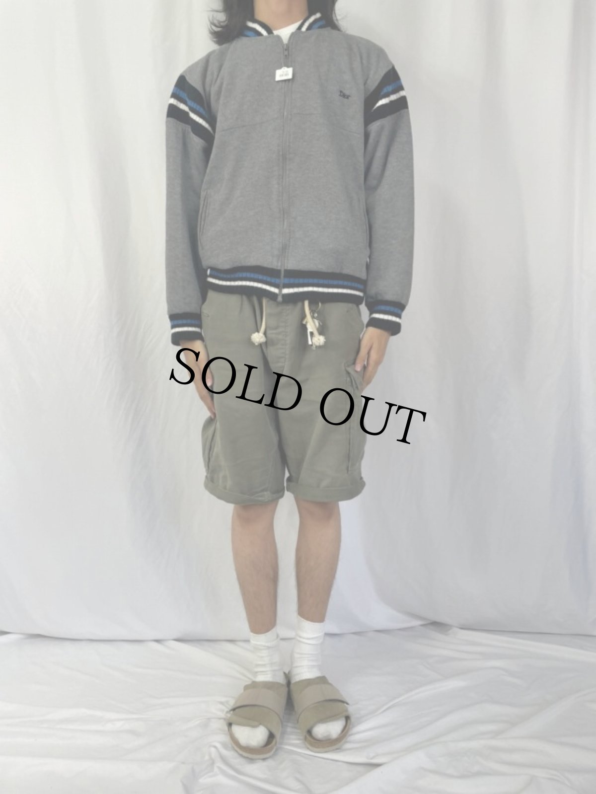 画像2: 80〜90's Christian Dior MONSIEUR ロゴ刺繍 スウェットジャケット L (2)