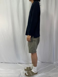 画像3: 90's Burberrys' 襟付きニットカーディガン NAVY SIZE 4 (3)