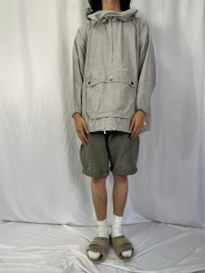 画像2: 80's ISSEY MIYAKE I.S. Chisato Tsumori Design JAPAN製 ストライプ柄 ロゴプリントジップパーカー SIZE 9 (2)