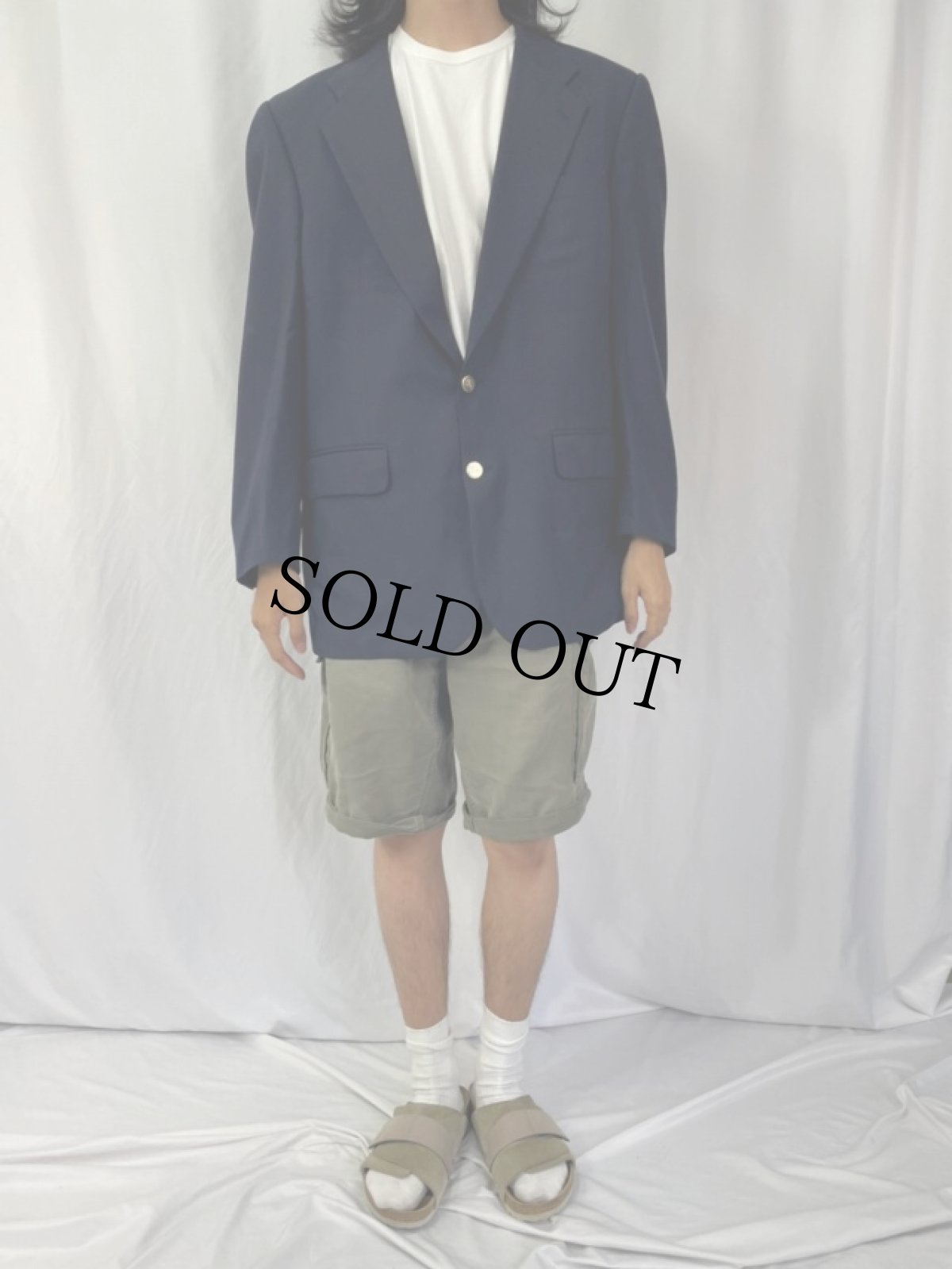 画像2: 90's Burberrys' USA製 ウールテーラードジャケット (2)