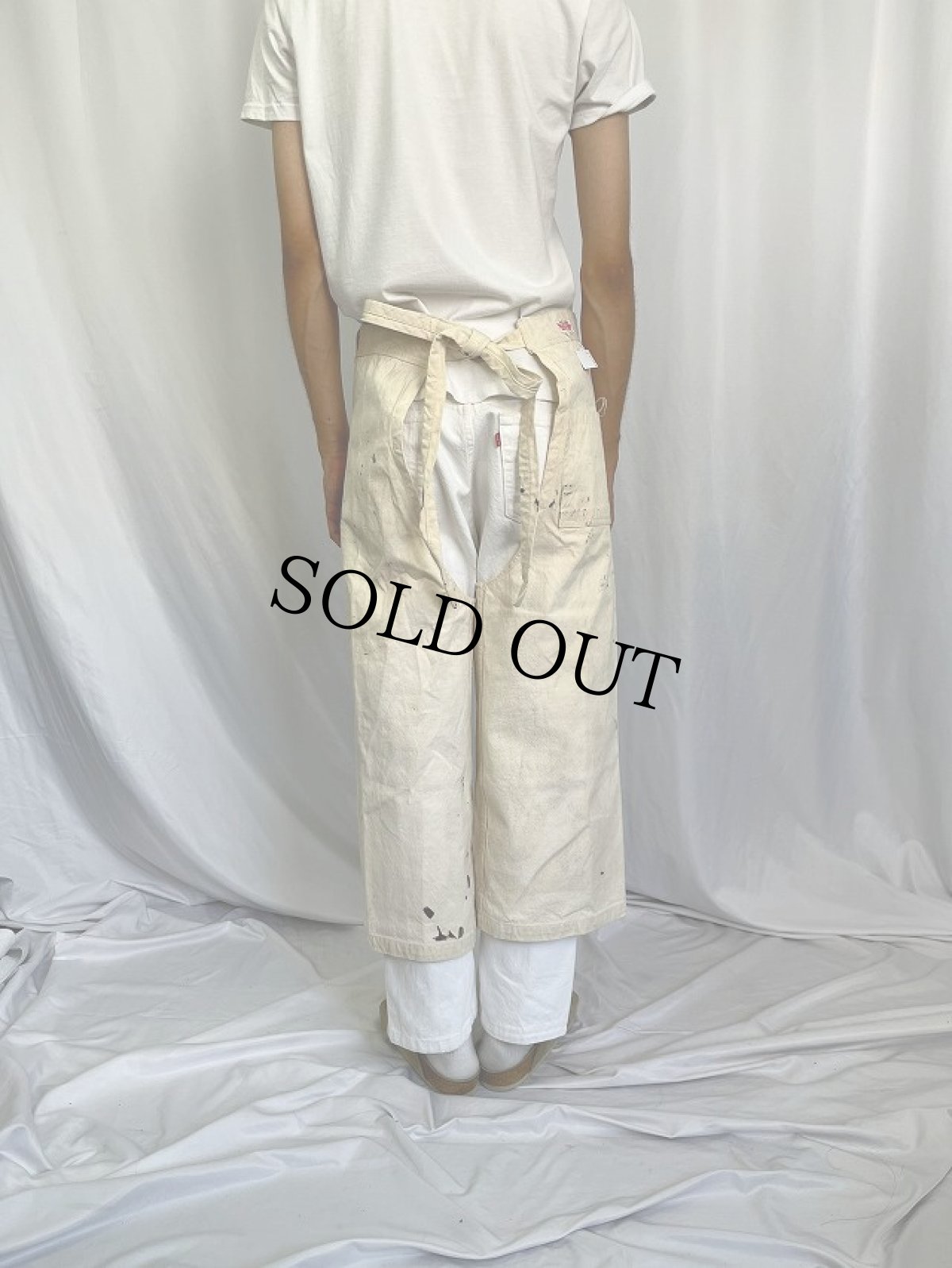 画像4: 50's UNION SUPPLY Co. ペンキペイント ペインターダックチャップス M (4)