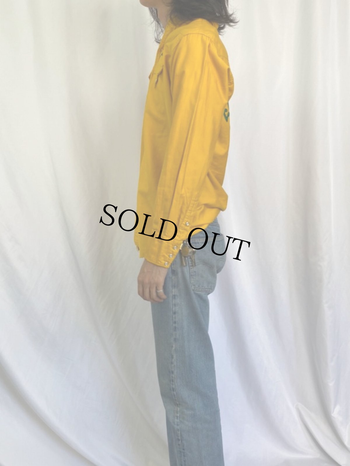 画像3: 50's Tem-Tex "shriners" チェーン刺繍 コットンウエスタンシャツ SIZE16-34 (3)