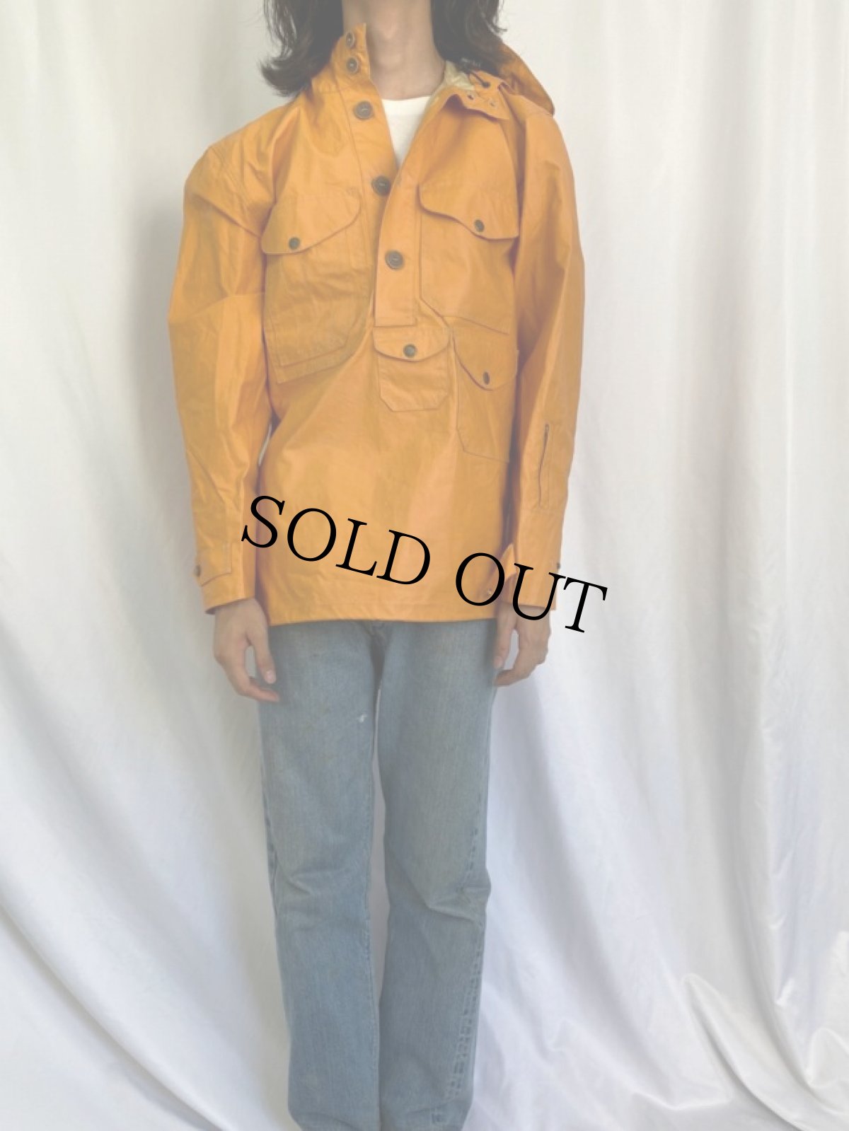 画像2: FILSON ラバーアノラックパーカー L (2)