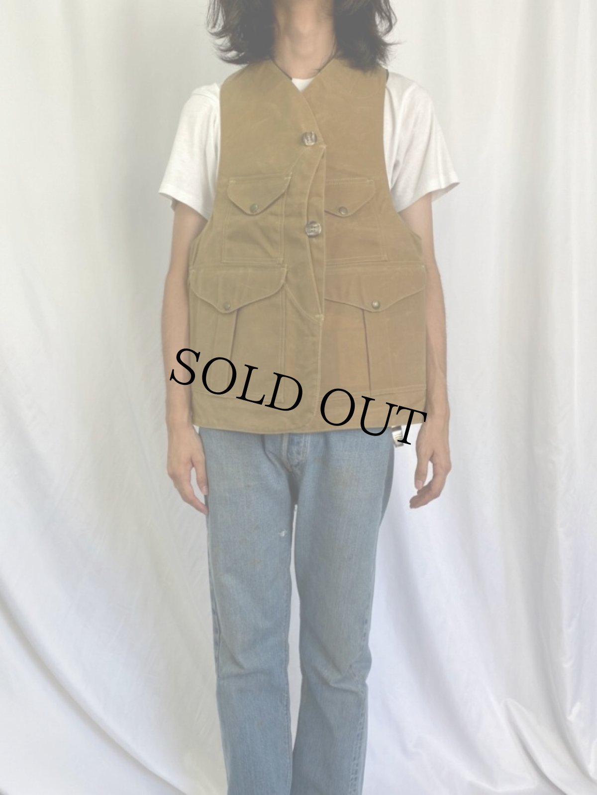 画像2: FILSON オイルフィニッシュハンティングベスト M (2)