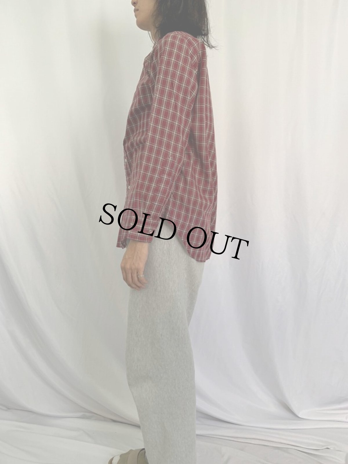 画像3: 70's Brooks Brothers 6ボタン チェック柄 ポリエステル×コットンシャツ S (3)