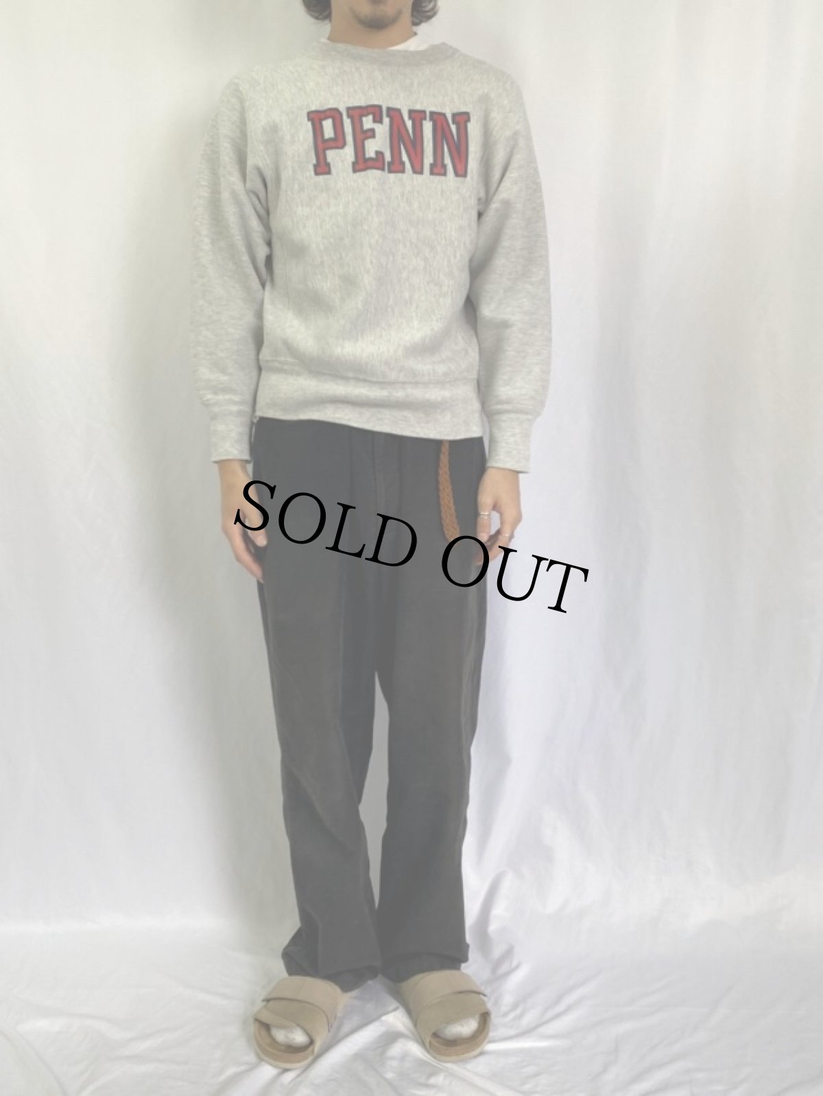 画像2: 80's Champion REVERSE WEAVE USA製 トリコタグ "PENNSYLVANIA" プリントスウェット S (2)