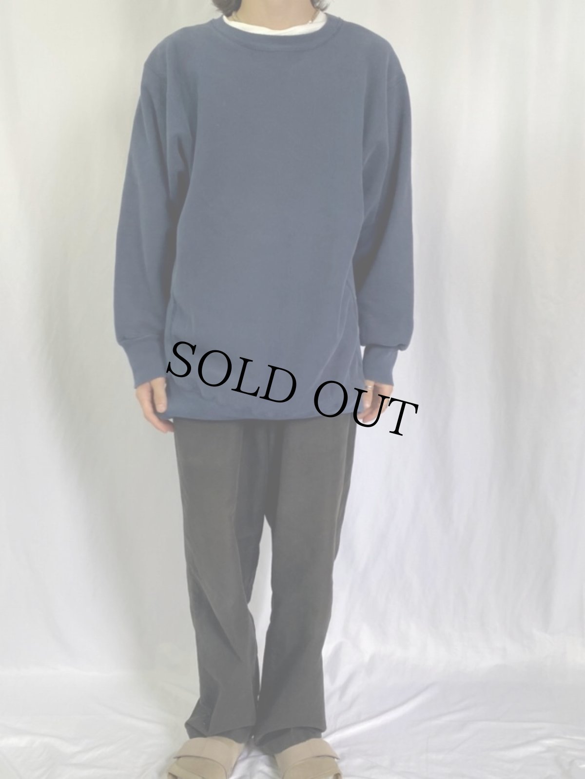 画像2: 80's Champion REVERSE WEAVE USA製 トリコタグ ロゴ刺繍スウェット XL (2)