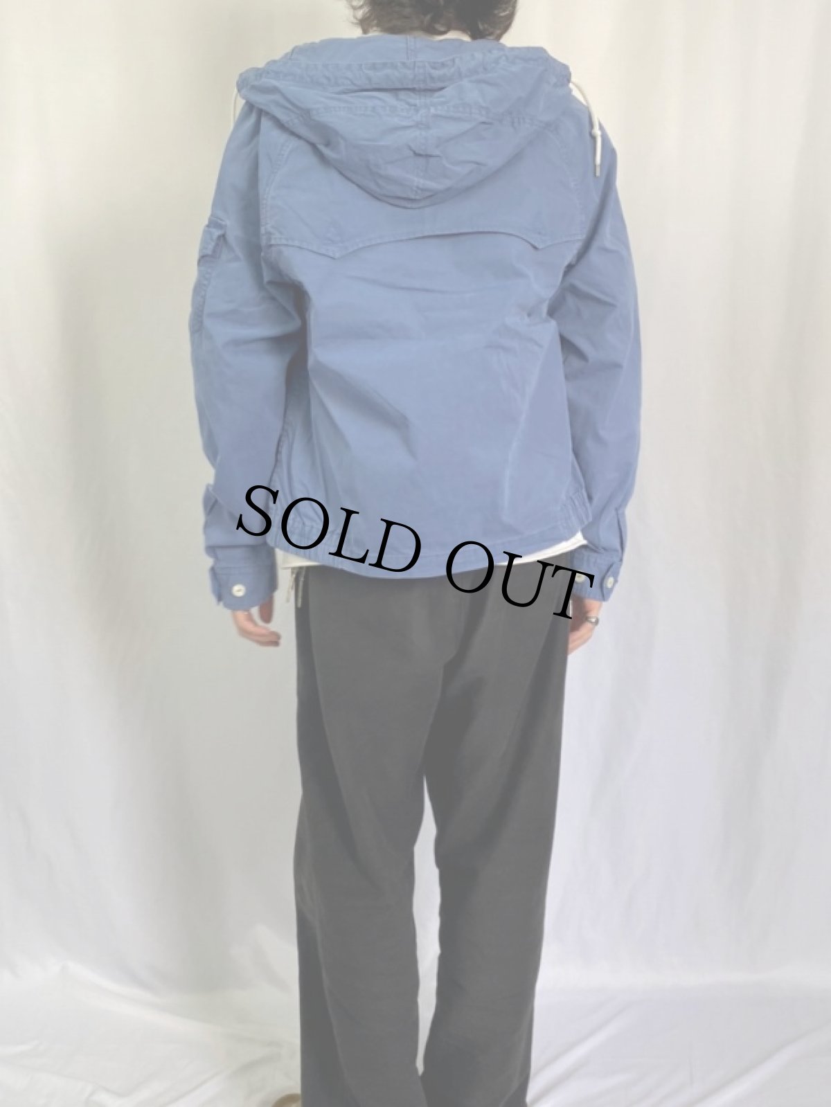 画像4: POLO Ralph Lauren USA製 ロゴ刺繍 ウェザークロス フードジャケット M (4)