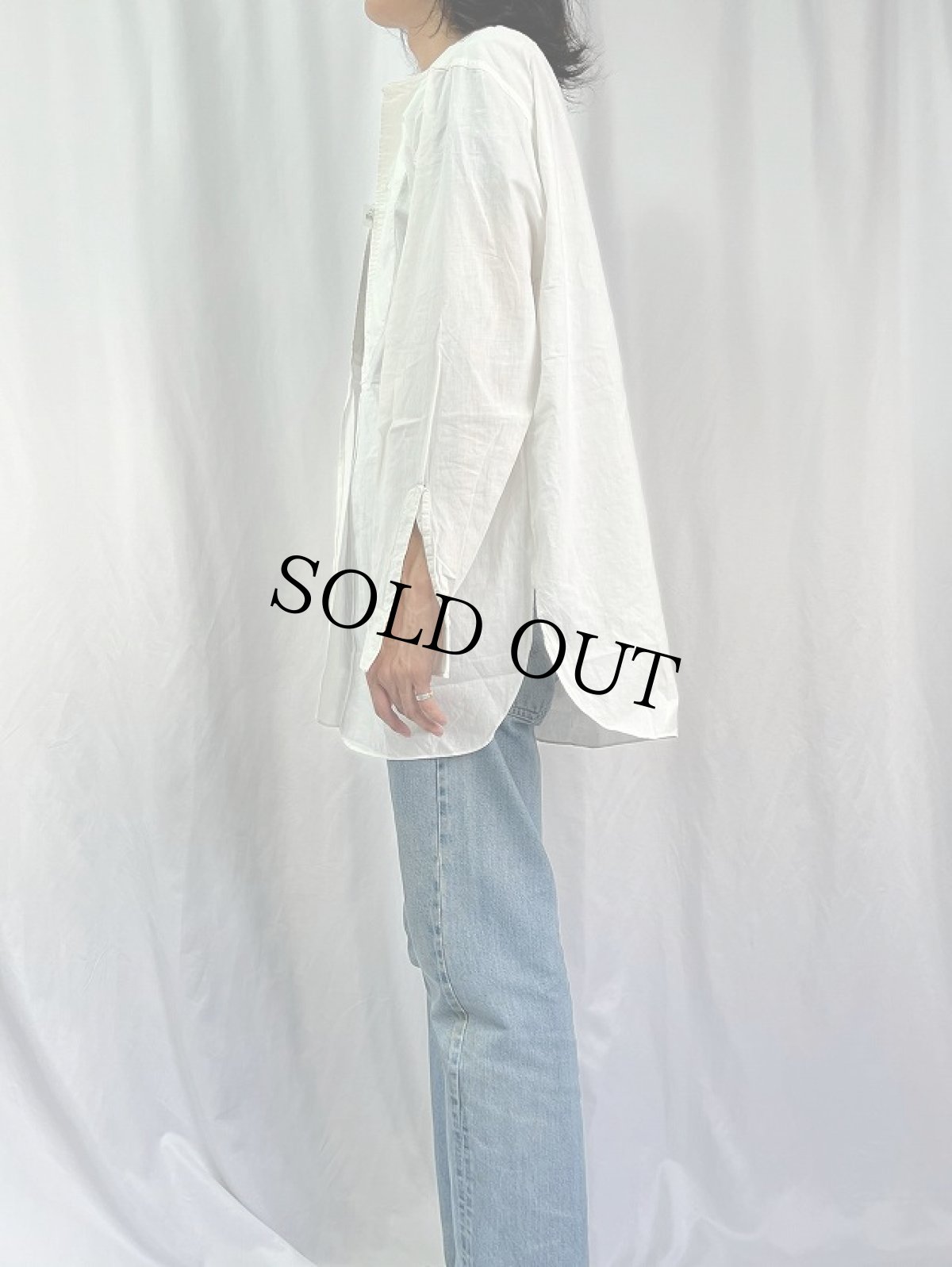 画像3: 20〜30's ARROW "イカ胸×ダブルカフス×デタッチャブルカラー" コットンドレスシャツ (3)