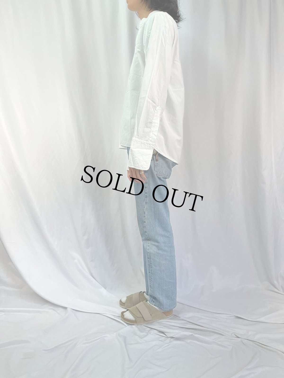 画像3: 40's Van Heusen "ダブルカフス×デタッチャブルカラー" コットンドレスシャツ (3)