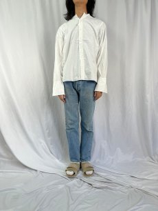 画像2: 40's Van Heusen "ダブルカフス×デタッチャブルカラー" コットンドレスシャツ (2)