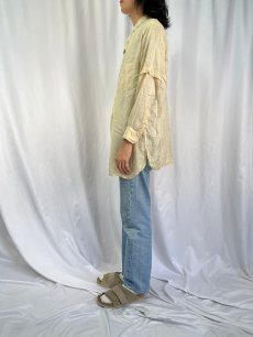 画像3: 20〜30's BELLAS HESS "マチ付き" 袖リメイク シルクドレスシャツ (3)
