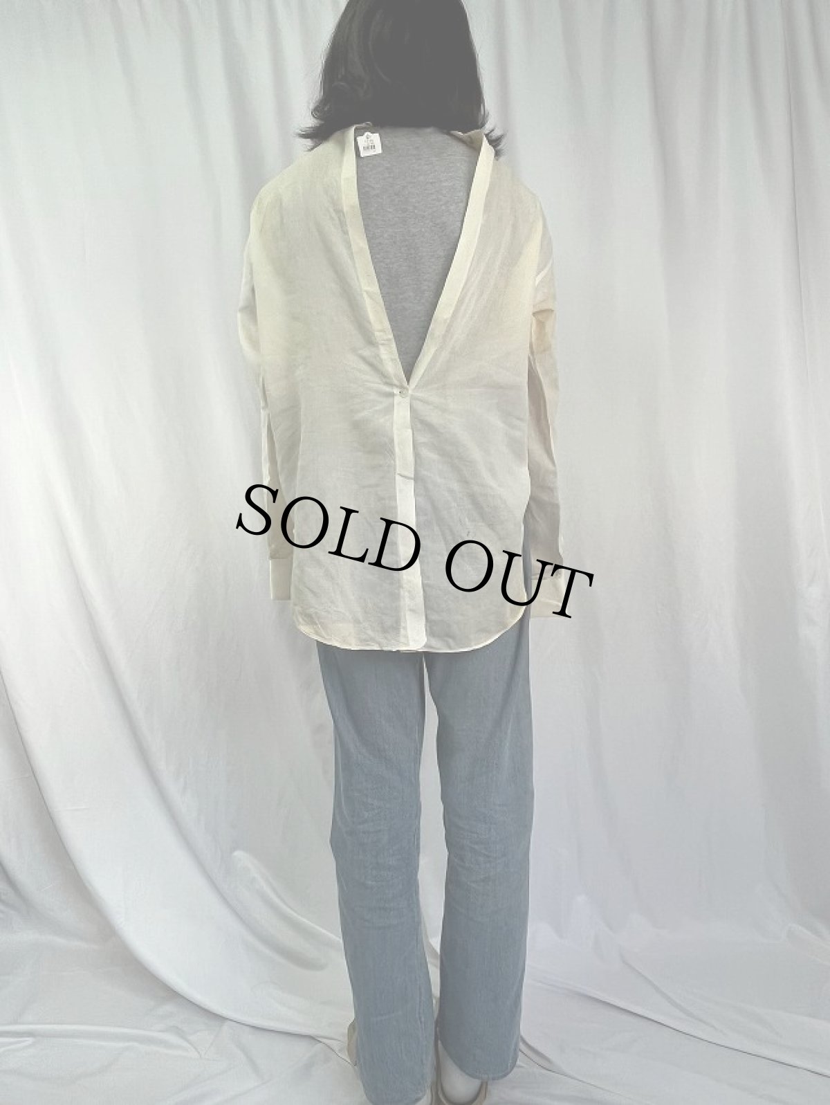 画像4: 20〜30's Manhattan "イカ胸×ダブルカフス×デタッチャブルカラー×マチ付き" コットンドレスシャツ (4)