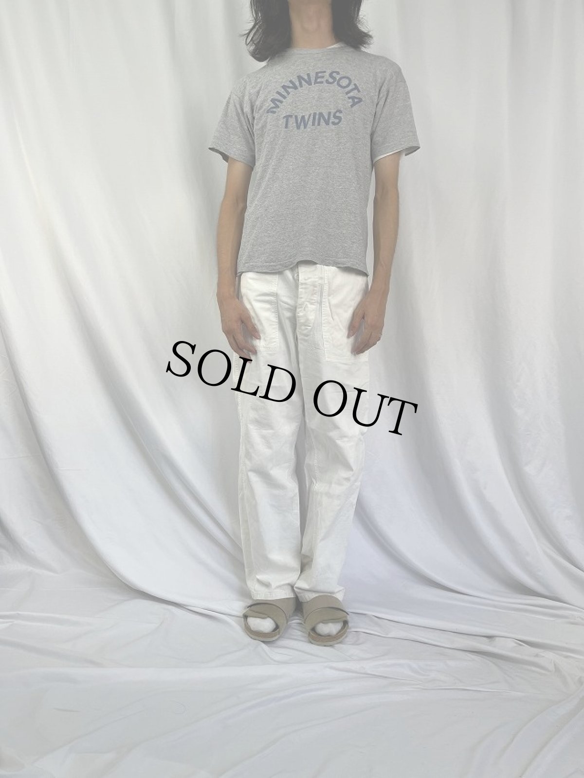 画像2: 70's U.S.ARMY フードハンドラーパンツ W31 (2)