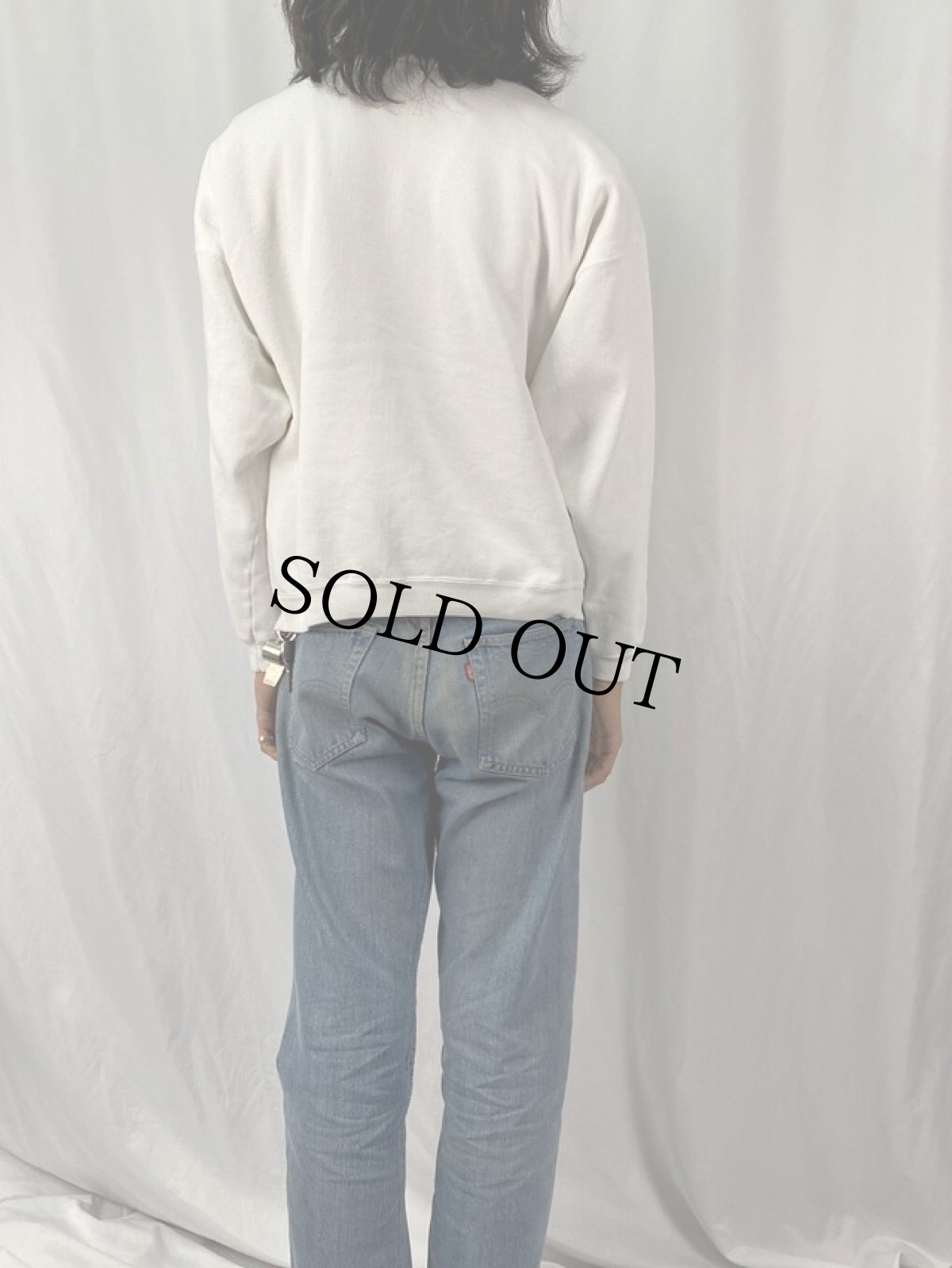 画像4: 90's〜 "8ボール" プリントスウェット XL (4)