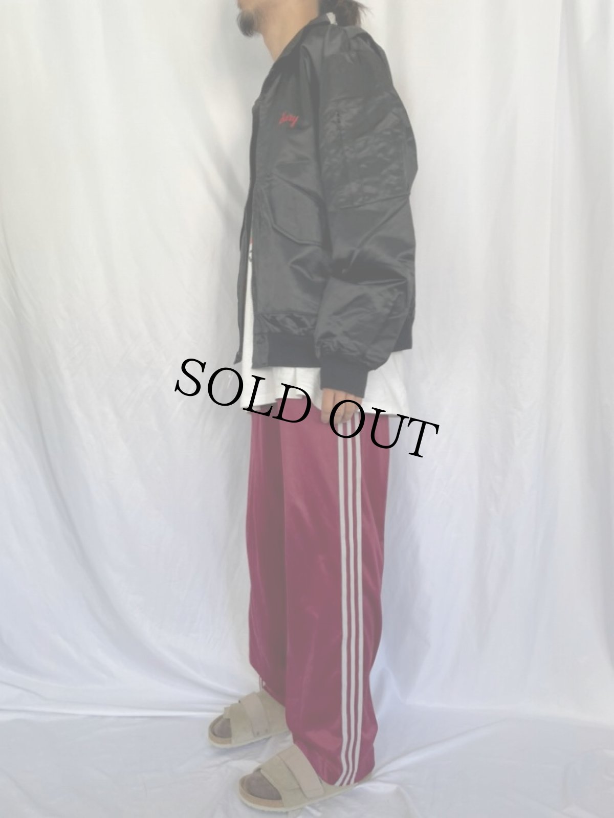 画像3: 80's Miller USA製 企業ロゴ刺繍 スタジャン (3)