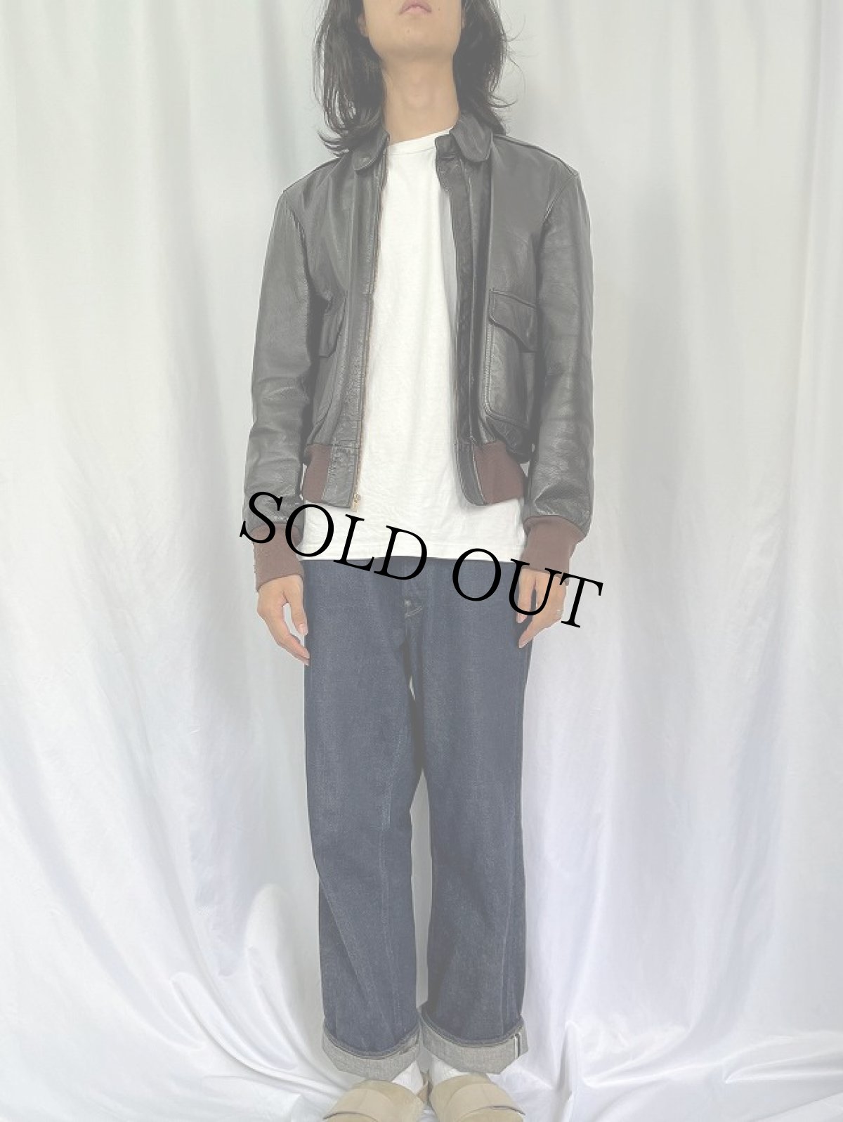 画像2: 90's L.L.Bean USA製 FLYING TIGER JACKET "A-2TYPE" SIZE 38 (2)