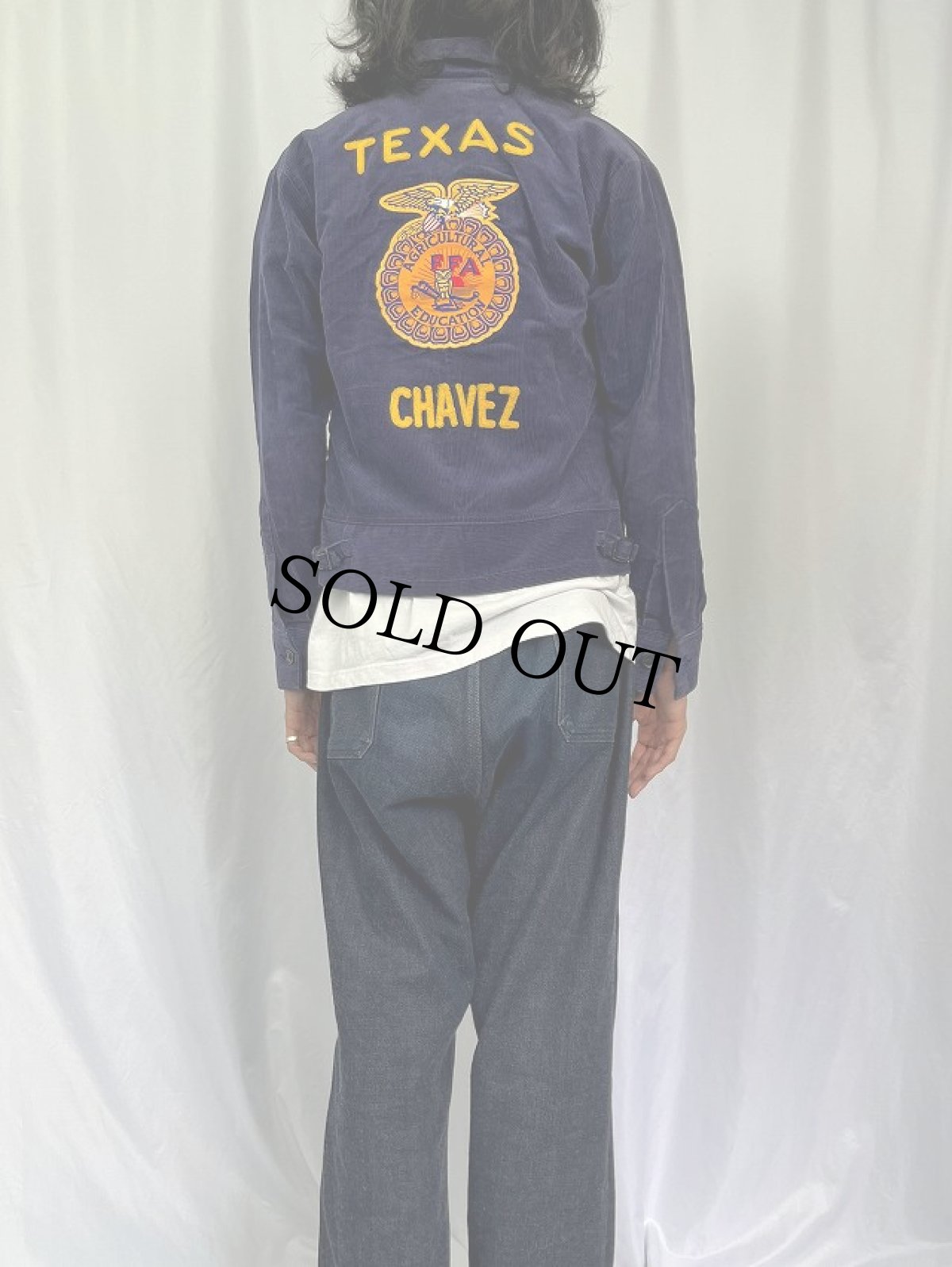 画像4: FFA "TEXAS CHAVES" ファーマーズコーデュロイジャケット 34 (4)