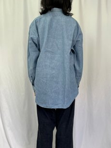 画像4: 90's〜 POLO Ralph Lauren "The Big Dress Shirt" シャンブレーシャツ XL (4)