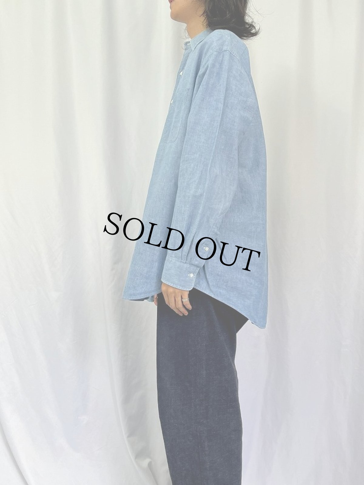 画像3: 90's〜 POLO Ralph Lauren "The Big Dress Shirt" シャンブレーシャツ XL (3)