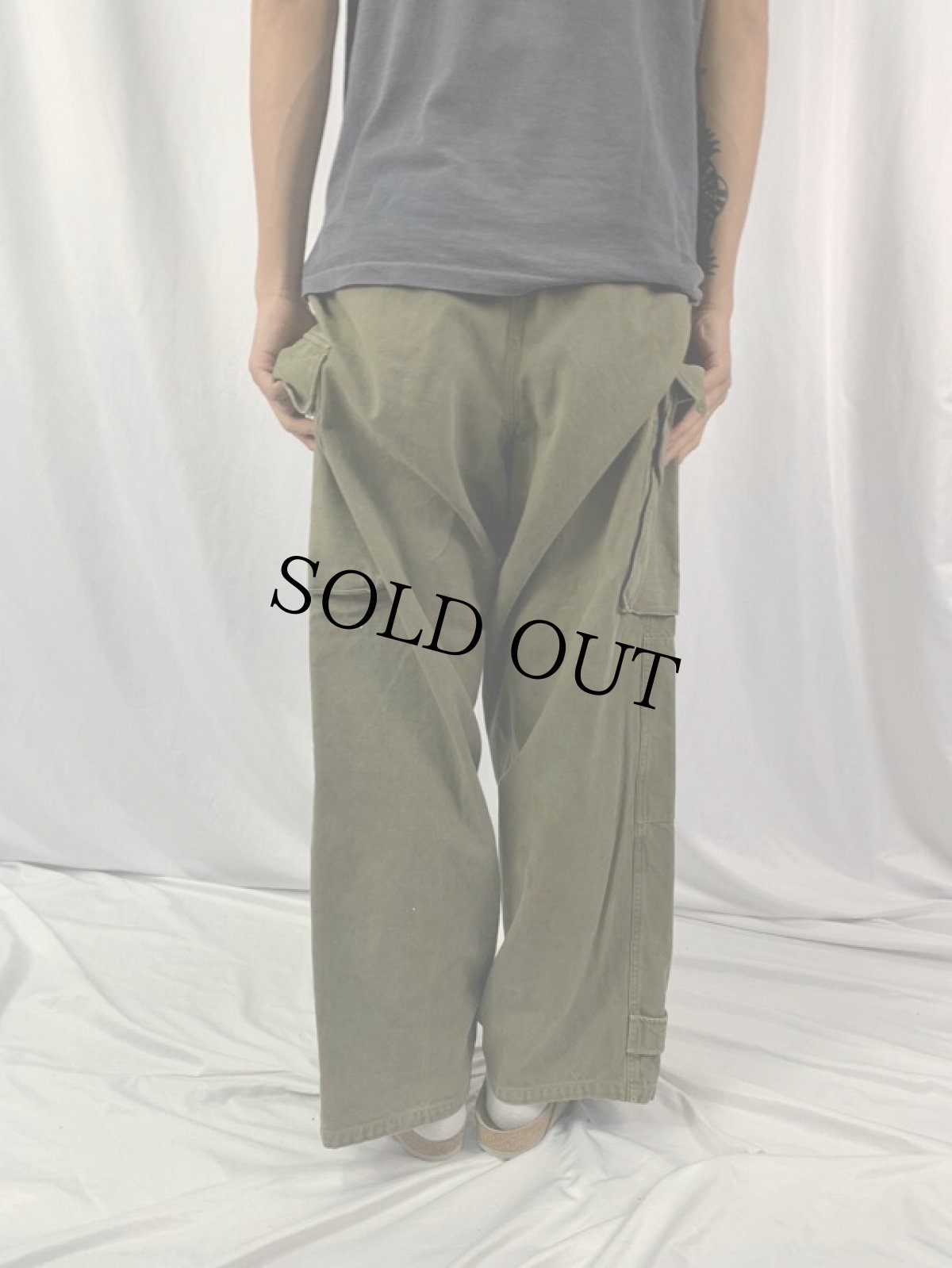 画像4: 40's French Army M-47 FRANCE製 カーゴパンツ 前期 W35 (4)