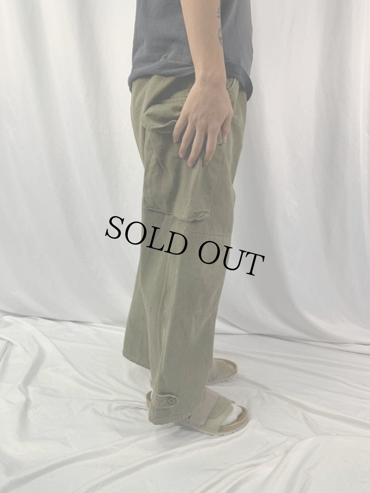 画像3: 40's French Army M-47 FRANCE製 カーゴパンツ 前期 W35 (3)