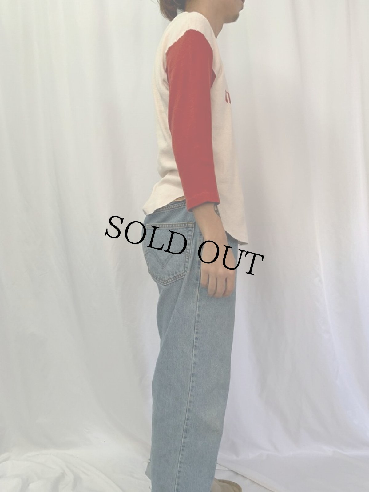 画像4: 70〜80's Champion USA製 バータグ "UNIVERSITY OF NEBRASKA" ロンT XL (4)