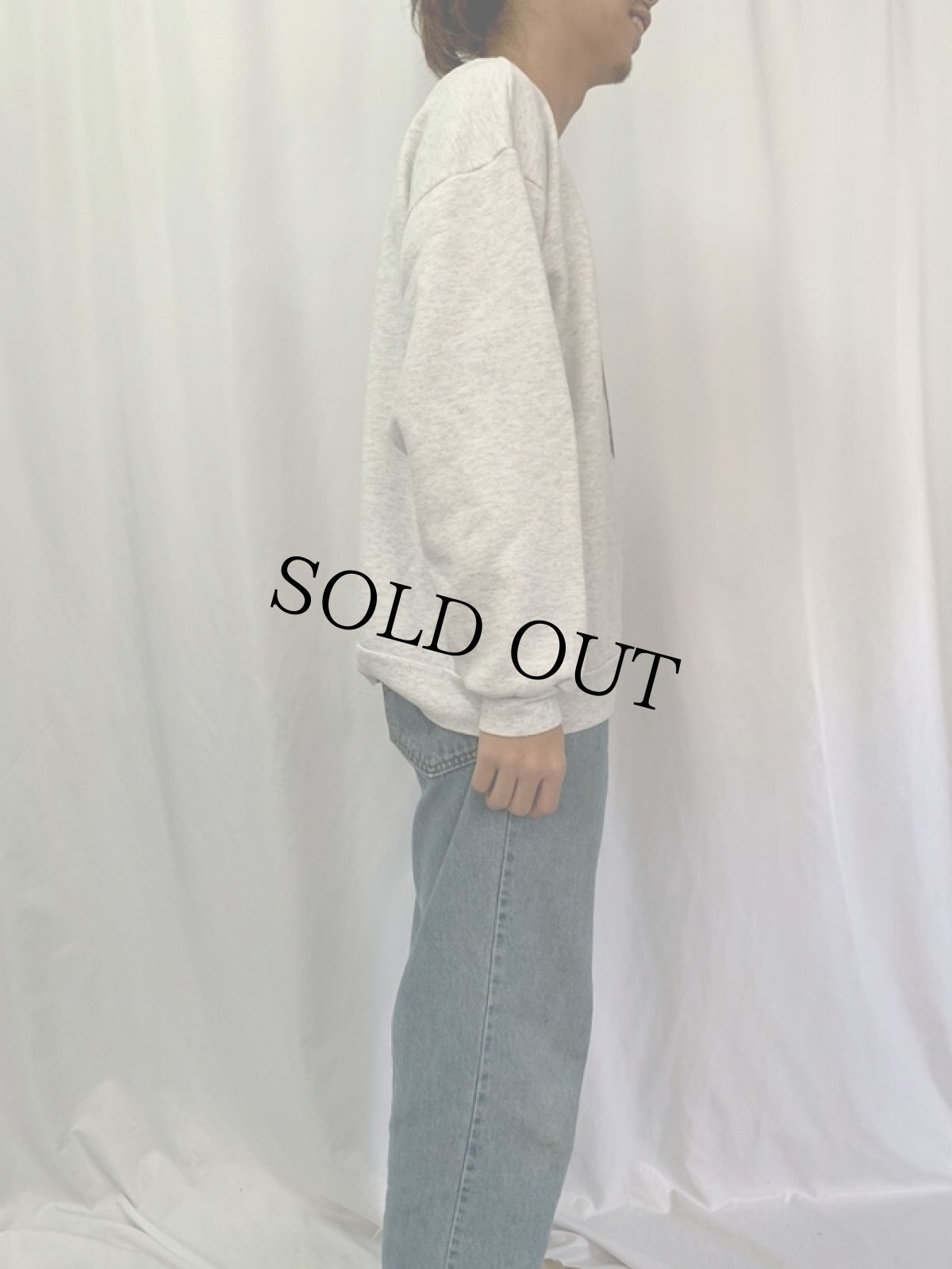 画像3: 90's USA製 "Black Lab" 犬プリントスウェット XL (3)