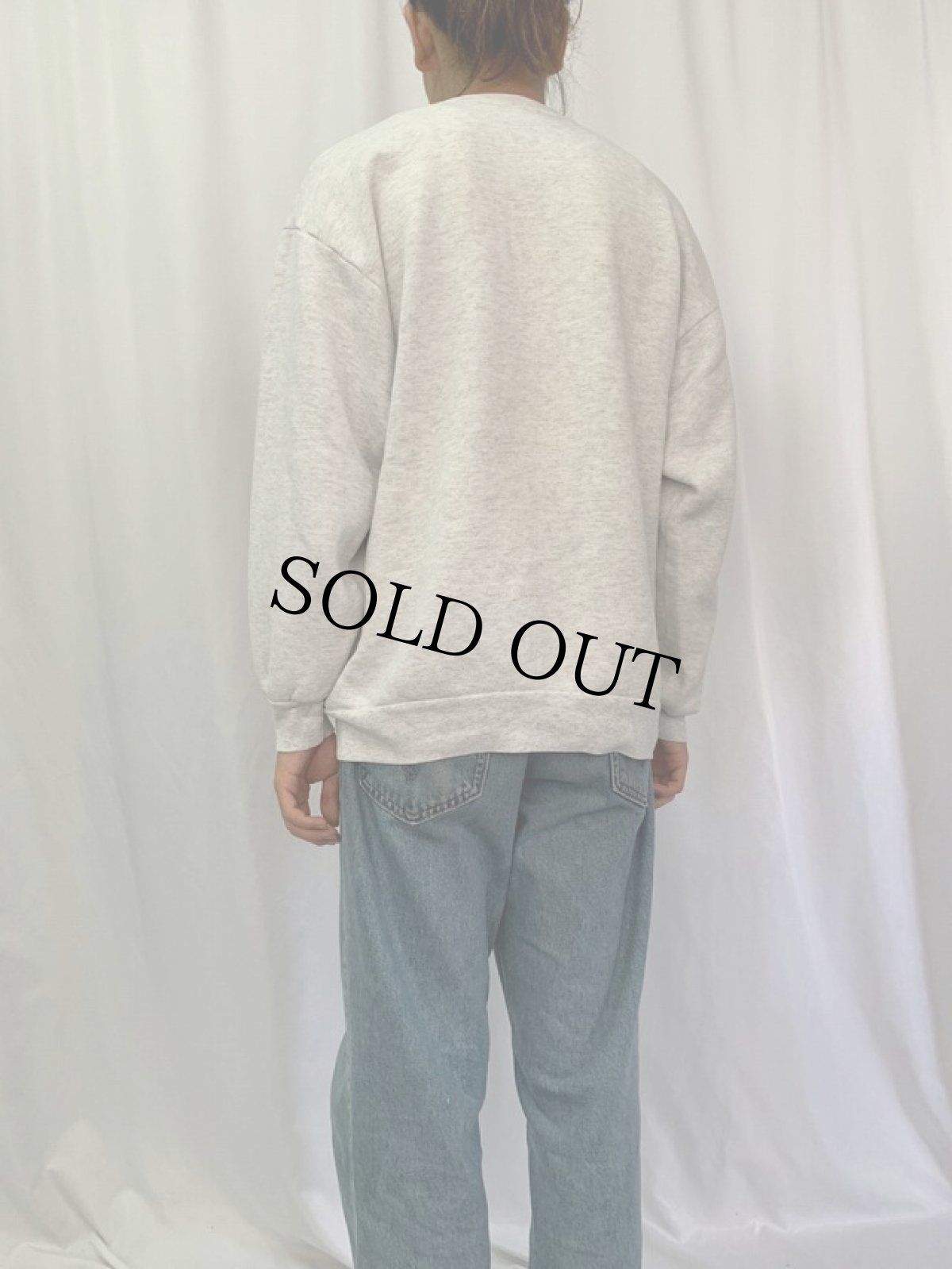 画像4: 90's USA製 "Black Lab" 犬プリントスウェット XL (4)