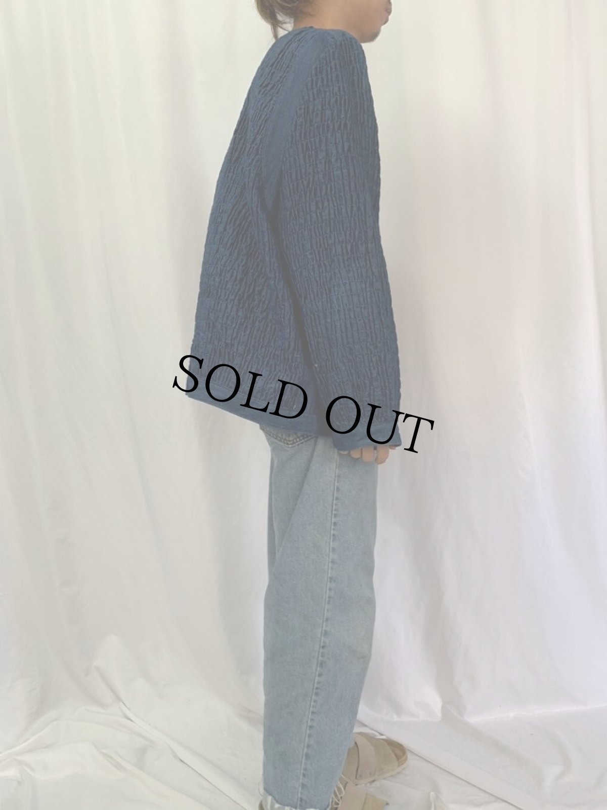 画像3: 90's BIS BIS USA製 ギャザーデザイン デニムジャケット SIZE 1 (3)